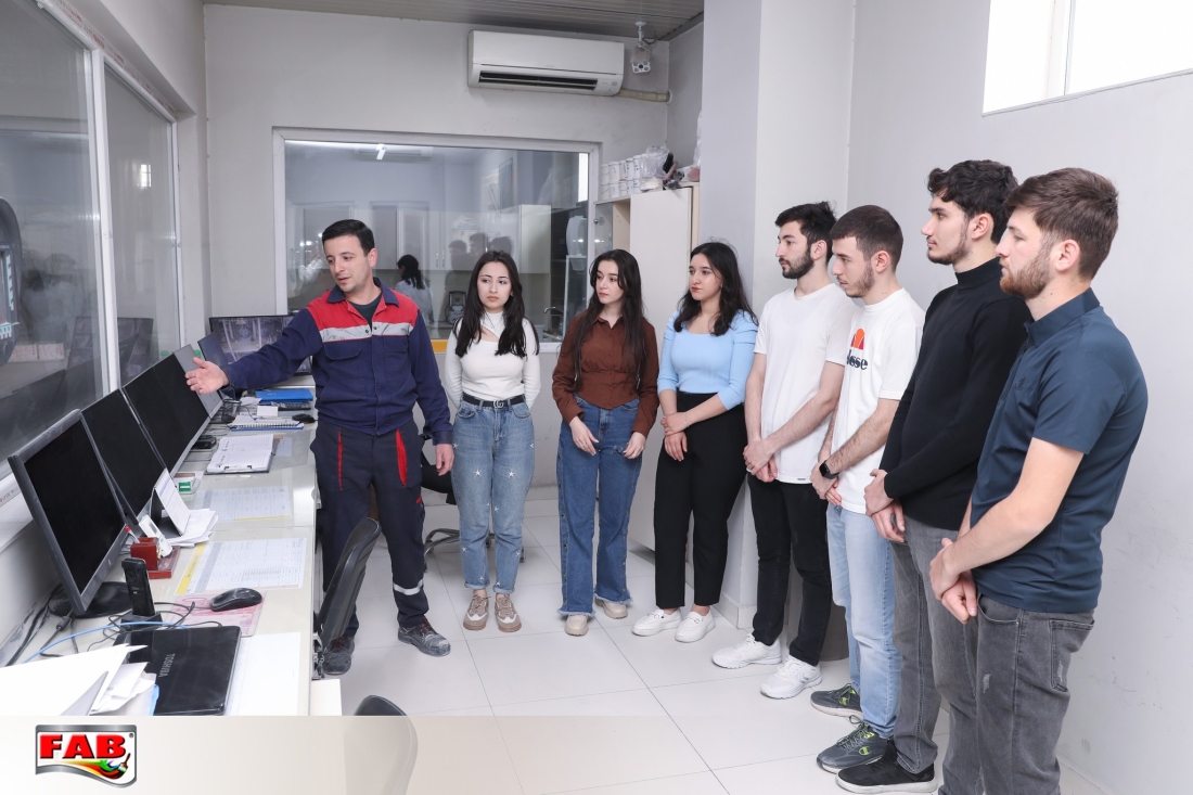 Azərbaycan Dövlət Neft və Sənaye Universitetinin tələbələri “FAB” Şirkətlər Qrupunda təcrübə keçir